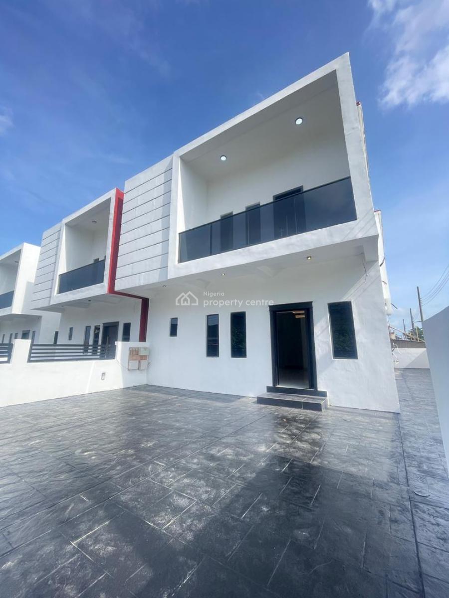Nicely Built 4 Bedroom Semi Detached Duplex with a Room Bq, Sangotedo, Ajah, Lagos, Semi-detached Duplex for Sale