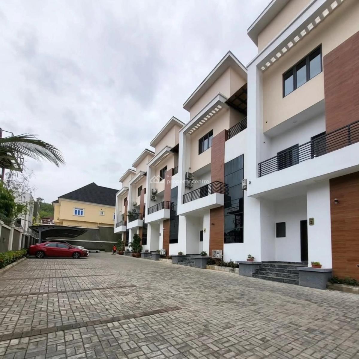 Newly Built 4bedrooms Terrace Duplex with a Room Bq in Guzape, Guzape District, Abuja, House for Sale