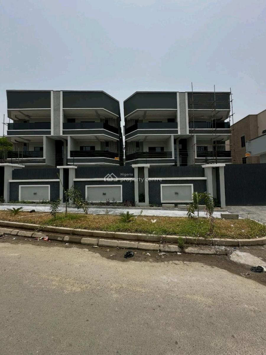New 4 Bedroom Terrace Duplex + Boys Quarters 3 Living Rooms Pop Finish, Utako, Abuja, House for Sale
