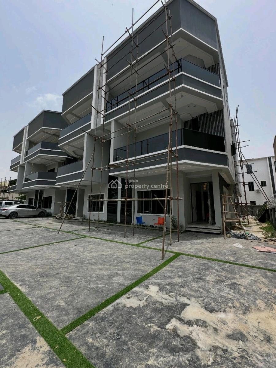 New 4 Bedroom Terrace Duplex + Boys Quarters 3 Living Rooms Pop Finish, Utako, Abuja, House for Sale