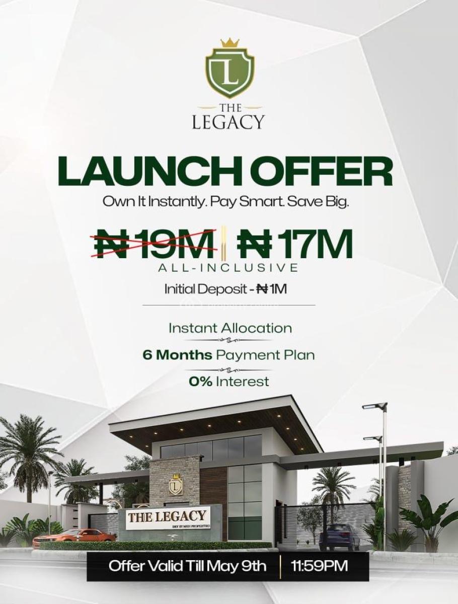 Secure Your Verified Plot at The Legacy Estate Ibadan, Ibadan, Oyo, Residential Land for Sale