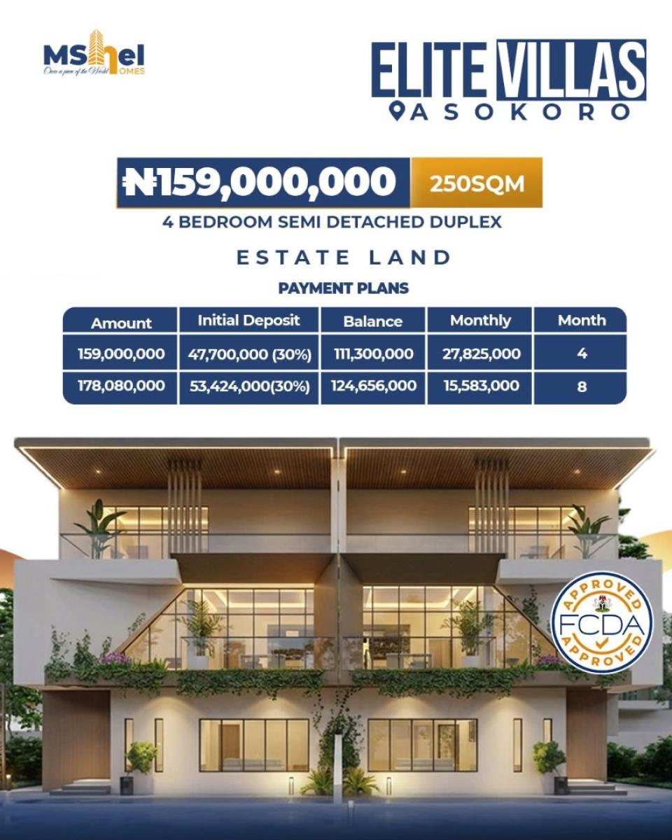Residential Estate Plot (500sqm) in a Serene and Secure Environment, Asokoro District, Abuja, Residential Land for Sale