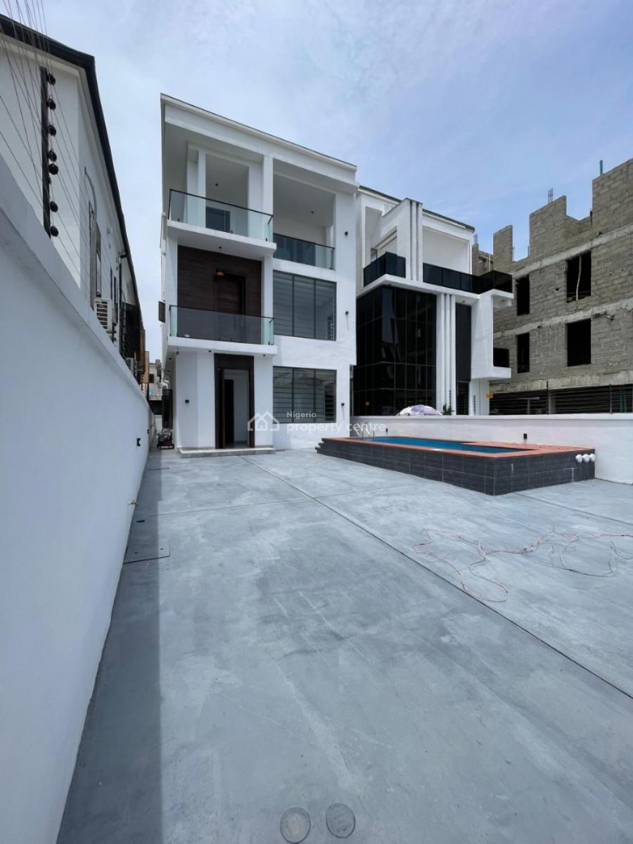 Exquisite 5bedroom Duplex with a Bq,pool,cinema with a Good Accessing, Chevron, Lekki, Lagos, Detached Duplex for Sale