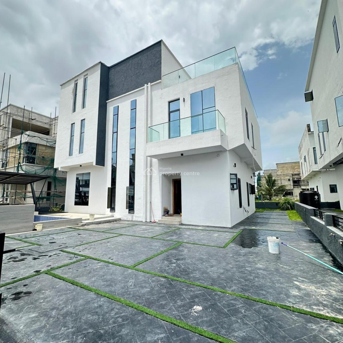 Enormous 5bedroom Duplex with a Bq,pool,cinema Wothin a Serene Environ, Osapa, Lekki, Lagos, Detached Duplex for Sale