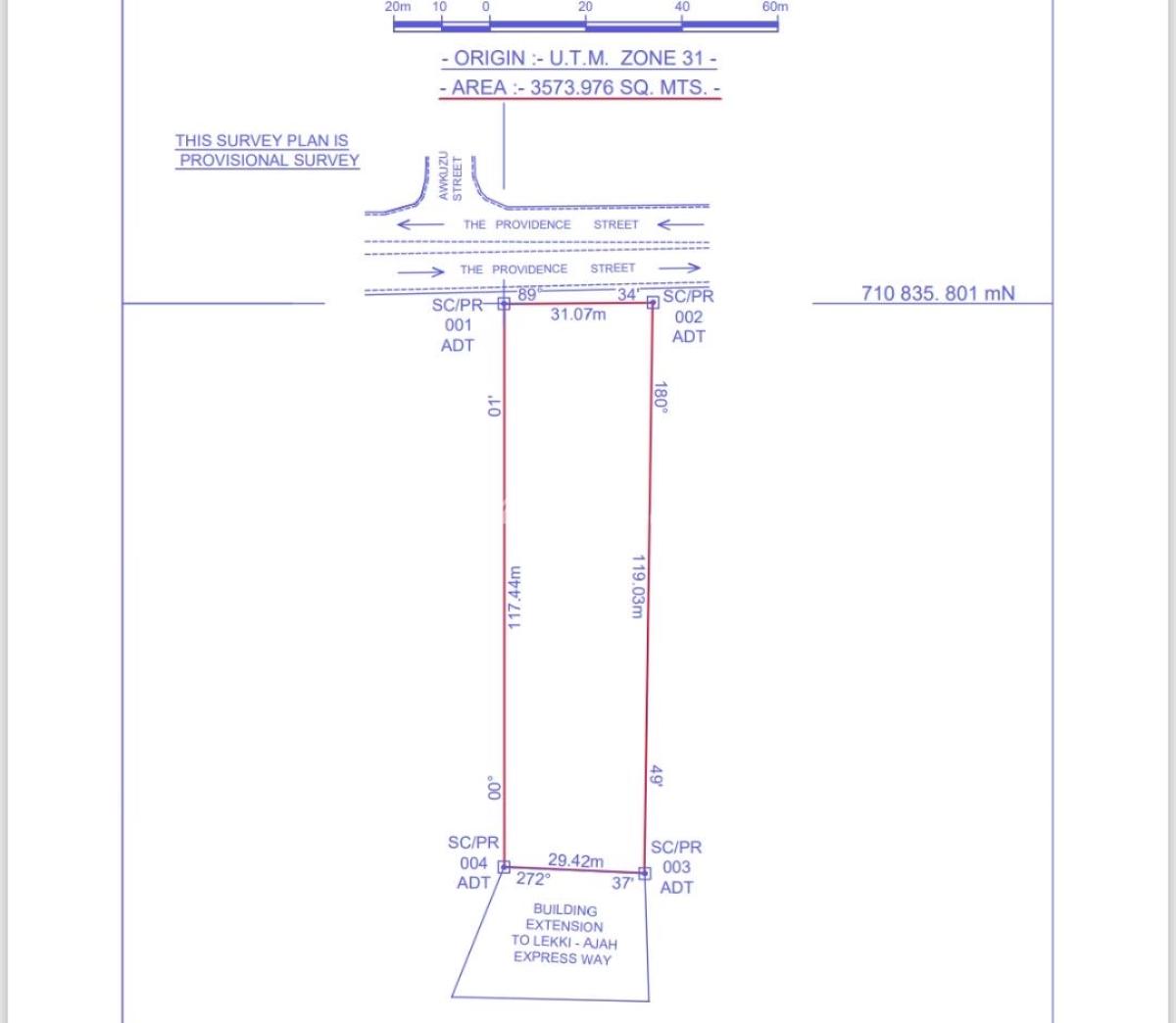 3,573m2 Land with a Small Demolishable Uncompleted Structure Backing, Providence Road, Lekki Phase 1, Lekki, Lagos, Land Joint Venture
