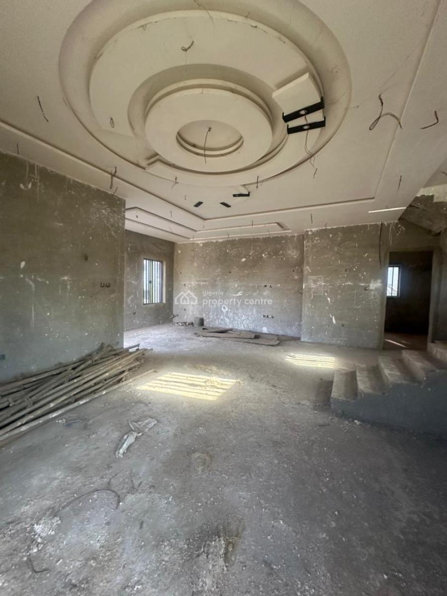 4 Bedroom Fully Detached Duplex at Advanced Carcass Level, Military Pension Board F01 Kubwa, Fo1 Layout, Kubwa, Abuja, Terraced Duplex for Sale