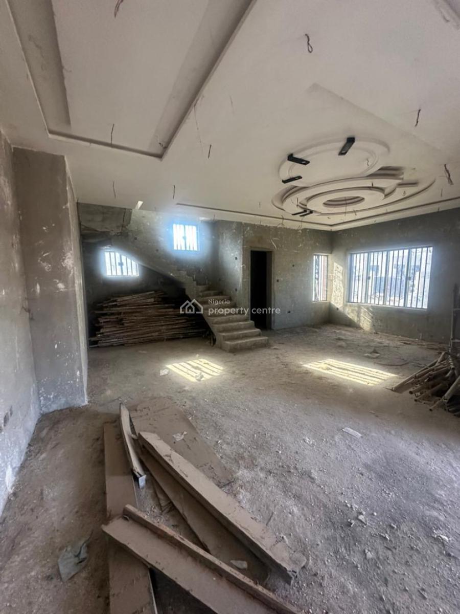 4 Bedroom Fully Detached Duplex at Advanced Carcass Level, Military Pension Board F01 Kubwa, Fo1 Layout, Kubwa, Abuja, Terraced Duplex for Sale
