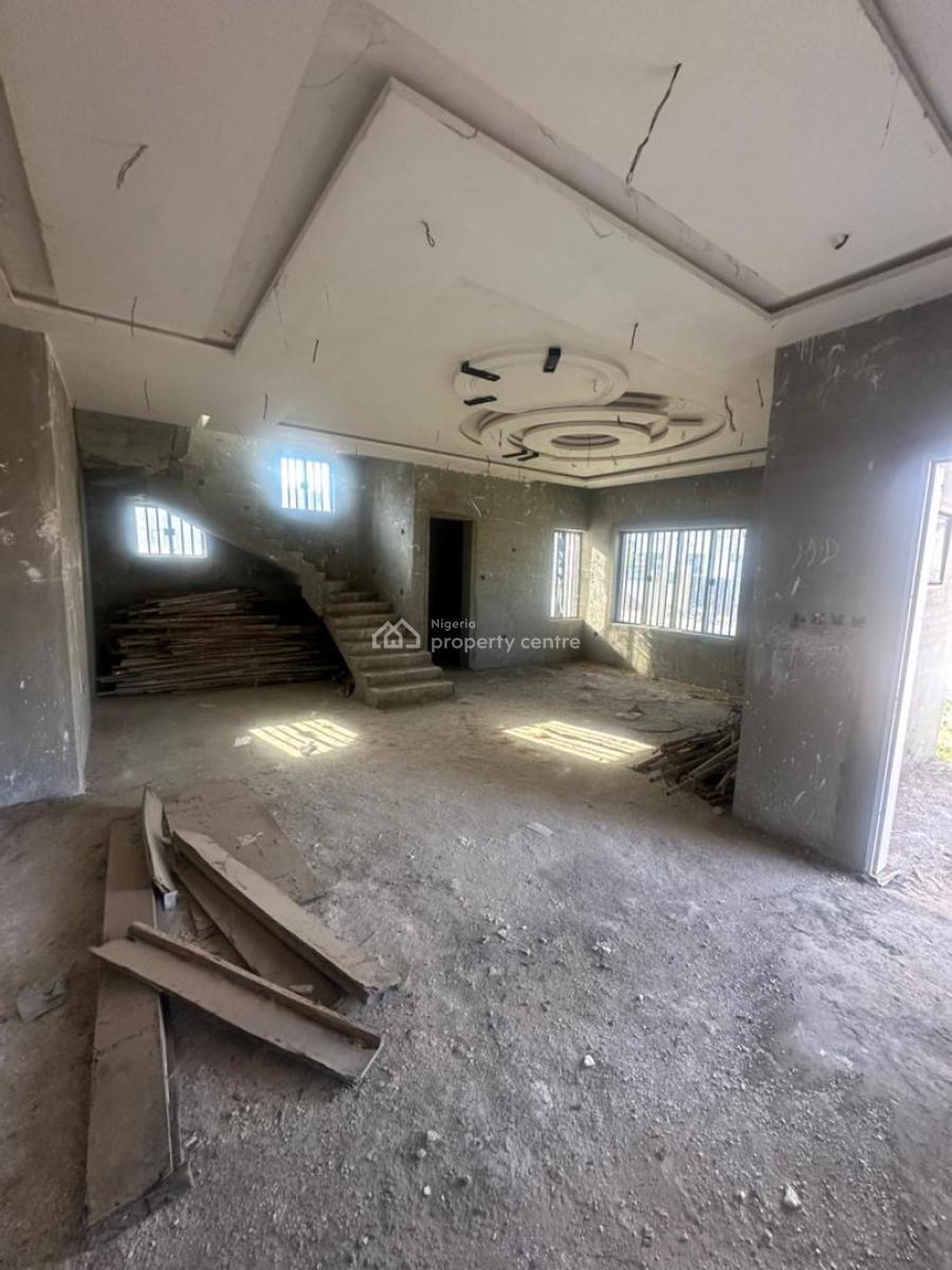 4 Bedroom Fully Detached Duplex at Advanced Carcass Level, Military Pension Board F01 Kubwa, Fo1 Layout, Kubwa, Abuja, Terraced Duplex for Sale