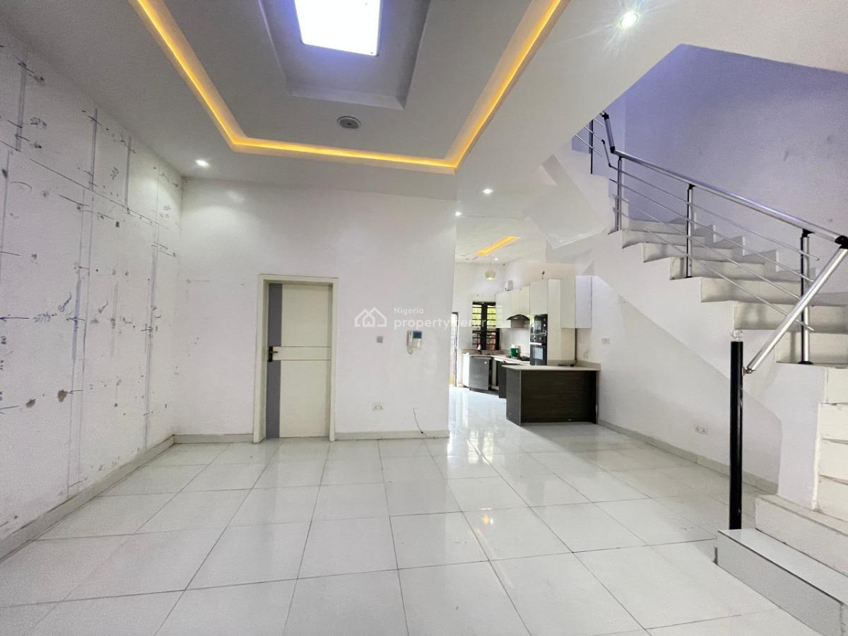 Nicely Finished & Serviced 4 Bedroom Terrace House, Lekki Palm City Estate, Ajah, Lagos, Terraced Duplex for Rent
