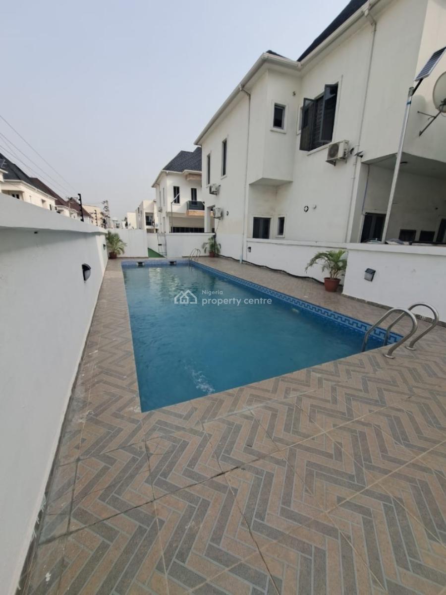 Fully Serviced 4 Bedroom Terrace Duplex + Swimming Pool, Ikota Vgc, Ikota, Lekki, Lagos, Terraced Duplex for Rent
