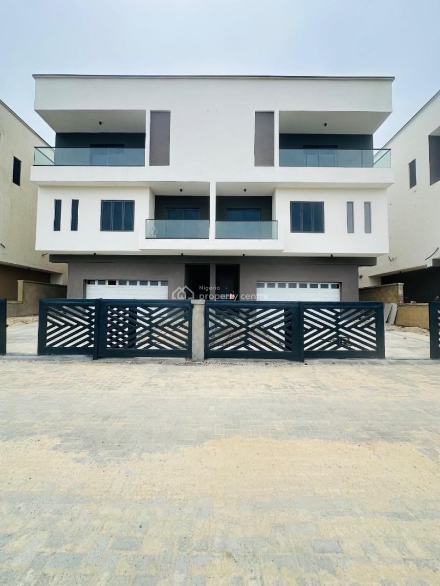 Unfurnished 4 Bedroom Semi Detached Duplex with Bq, Lekki Phase 1, Lekki, Lagos, Semi-detached Duplex for Sale