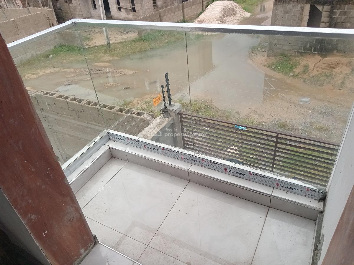Newly Built Single Room Self-contained Upstairs with Personal Balcony, Ogombo, Ajah, Lagos, Self Contain (single Rooms) for Rent