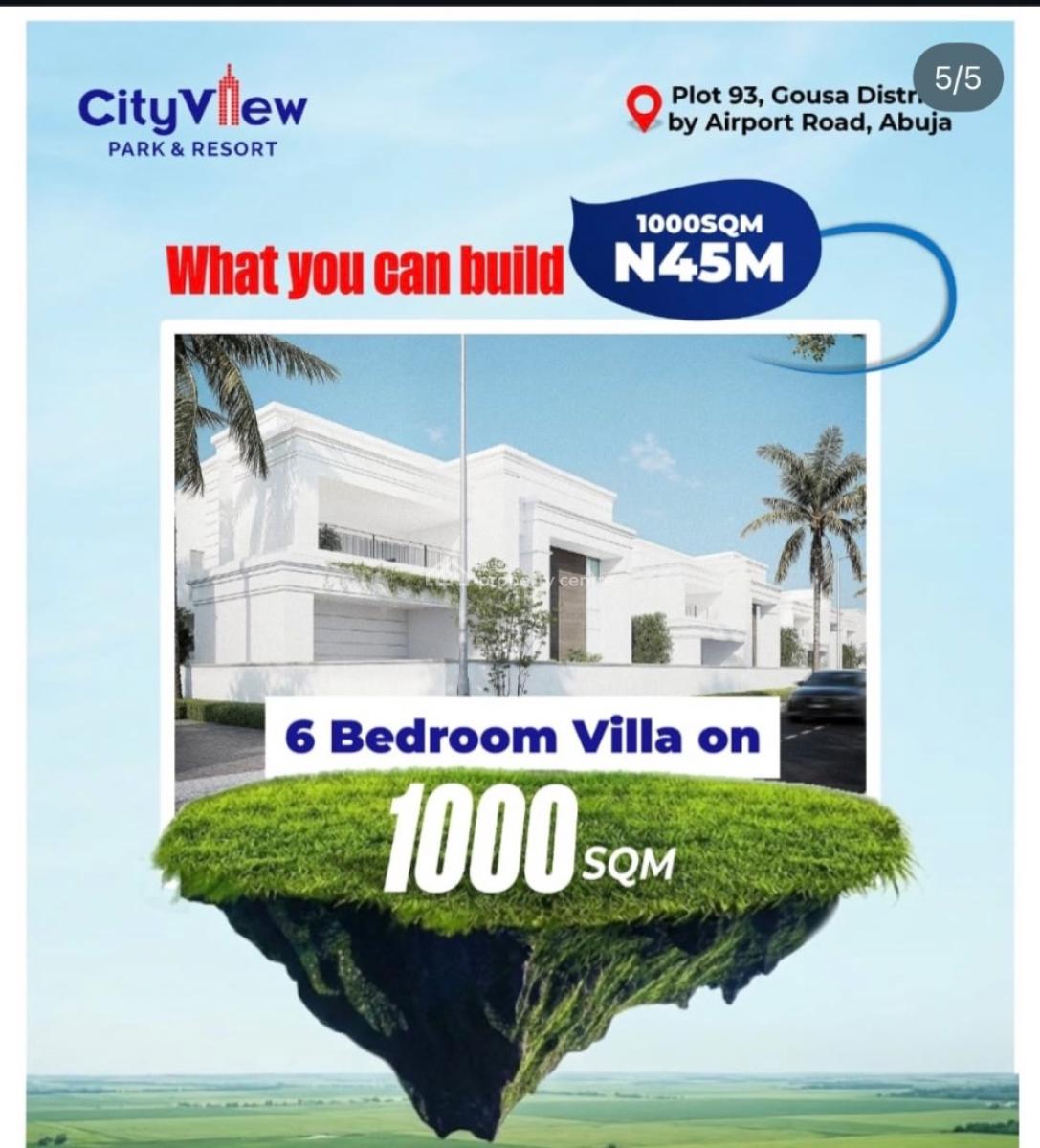 Residential & Commercial Plots with Fcda C of O, City View Park & Resort, Goza, Lugbe District, Abuja, Mixed-use Land for Sale
