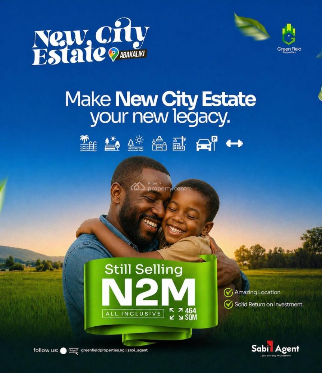 Govt Approved 100% Tableland Strategically Located, New City Estate, Abakaliki, Ebonyi, Mixed-use Land for Sale