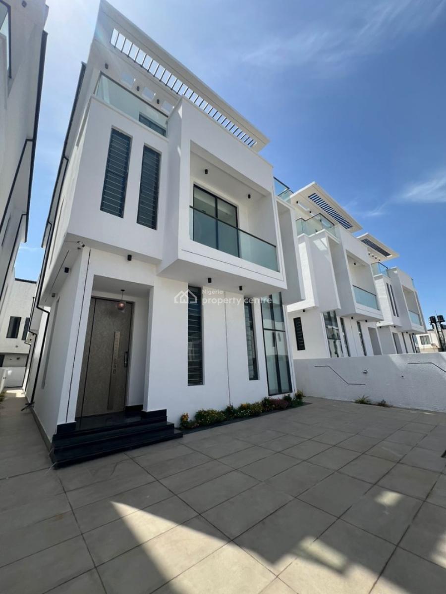 Elegant 5 Bedrooms Fully Detached Duplex + Pool & Bq in a Secured Estate, Chevron, Lekki, Lagos, Detached Duplex for Sale