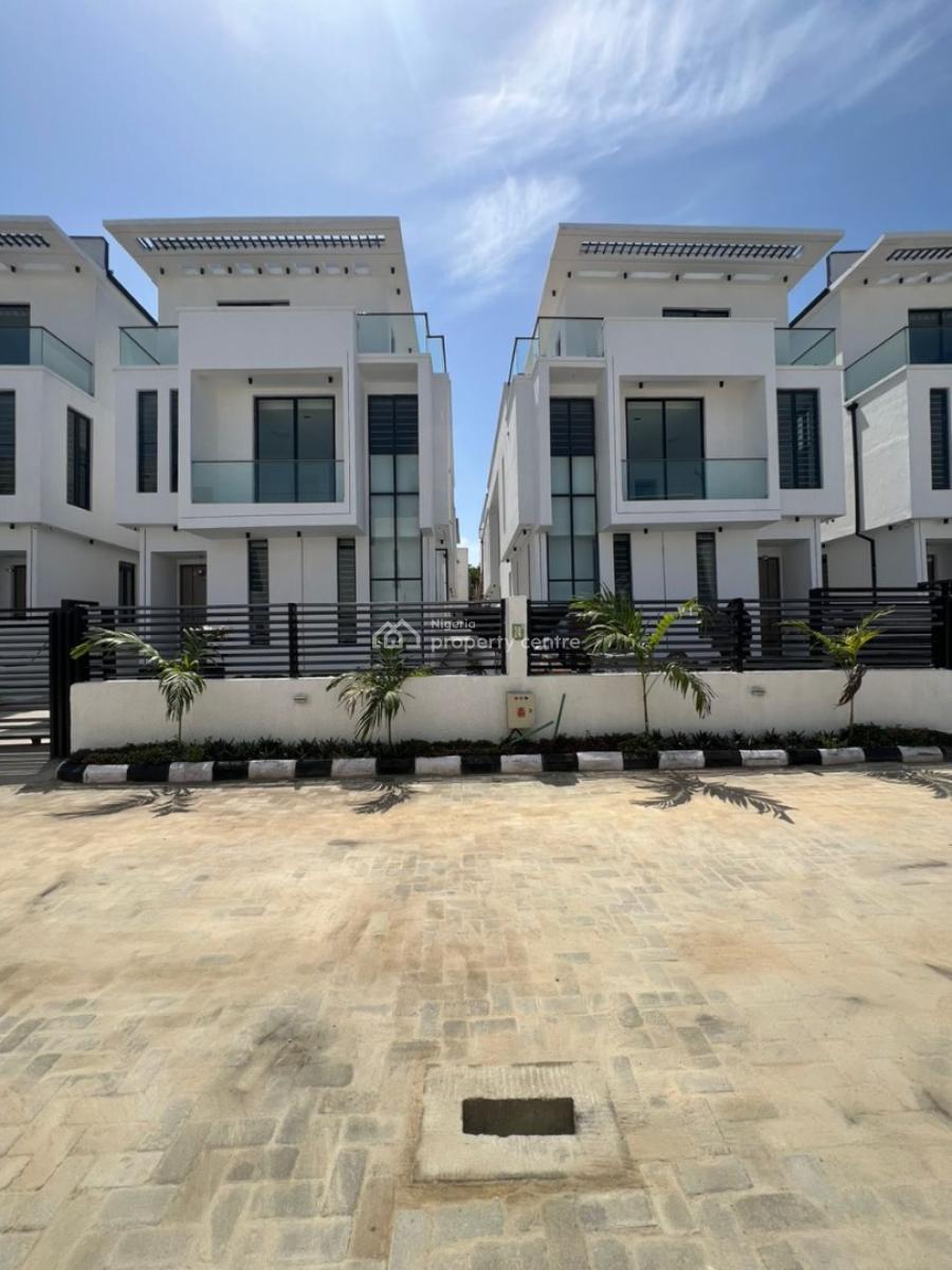 Elegant 5 Bedrooms Fully Detached Duplex + Pool & Bq in a Secured Estate, Chevron, Lekki, Lagos, Detached Duplex for Sale