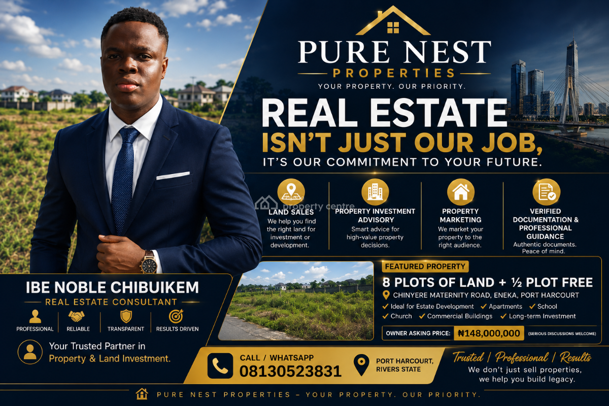 6 Full Plots + Extra Half Plot Free!!, Port Harcourt, Obio-akpor, Rivers, Residential Land for Sale