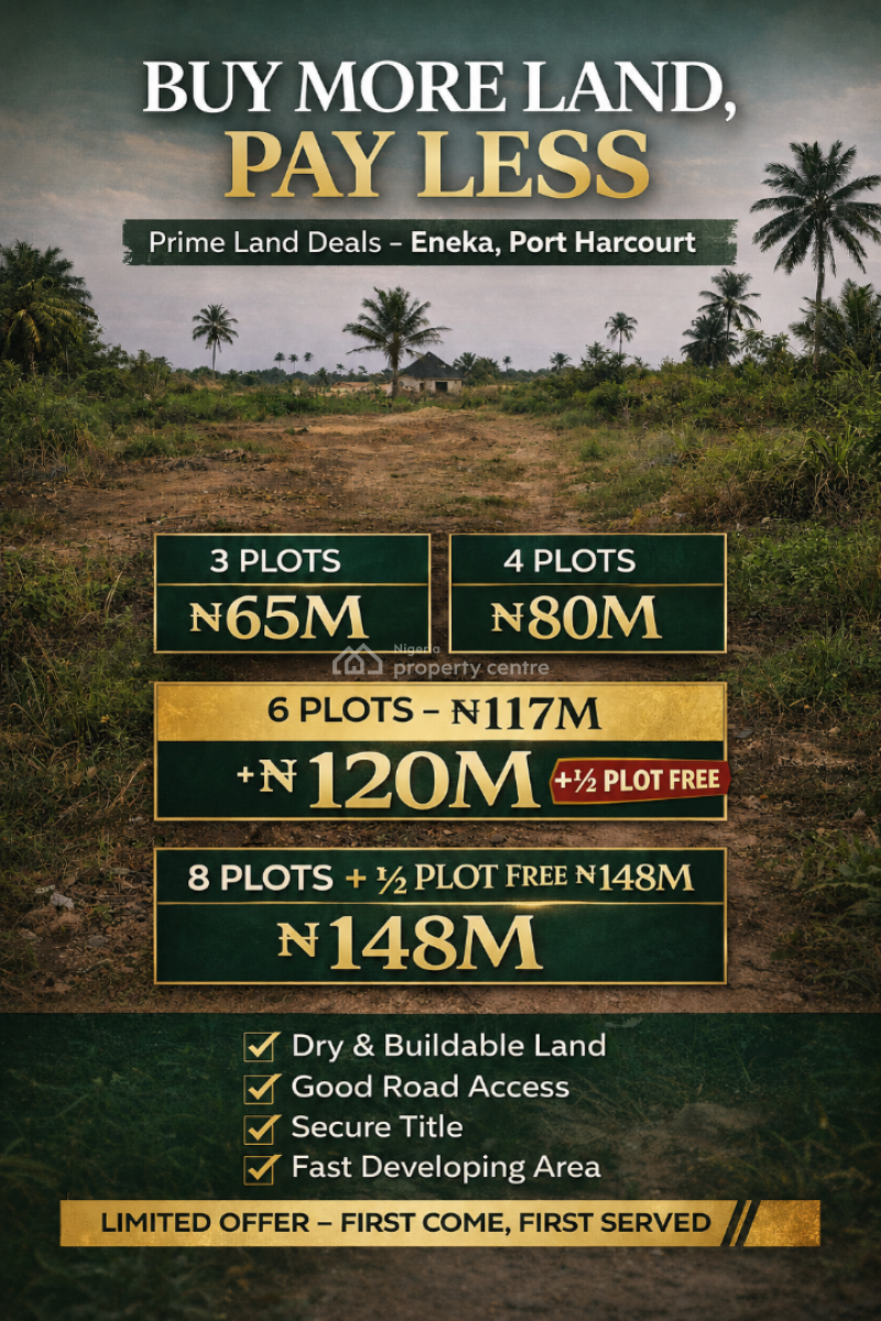 6 Full Plots + Extra Half Plot Free!!, Port Harcourt, Obio-akpor, Rivers, Residential Land for Sale
