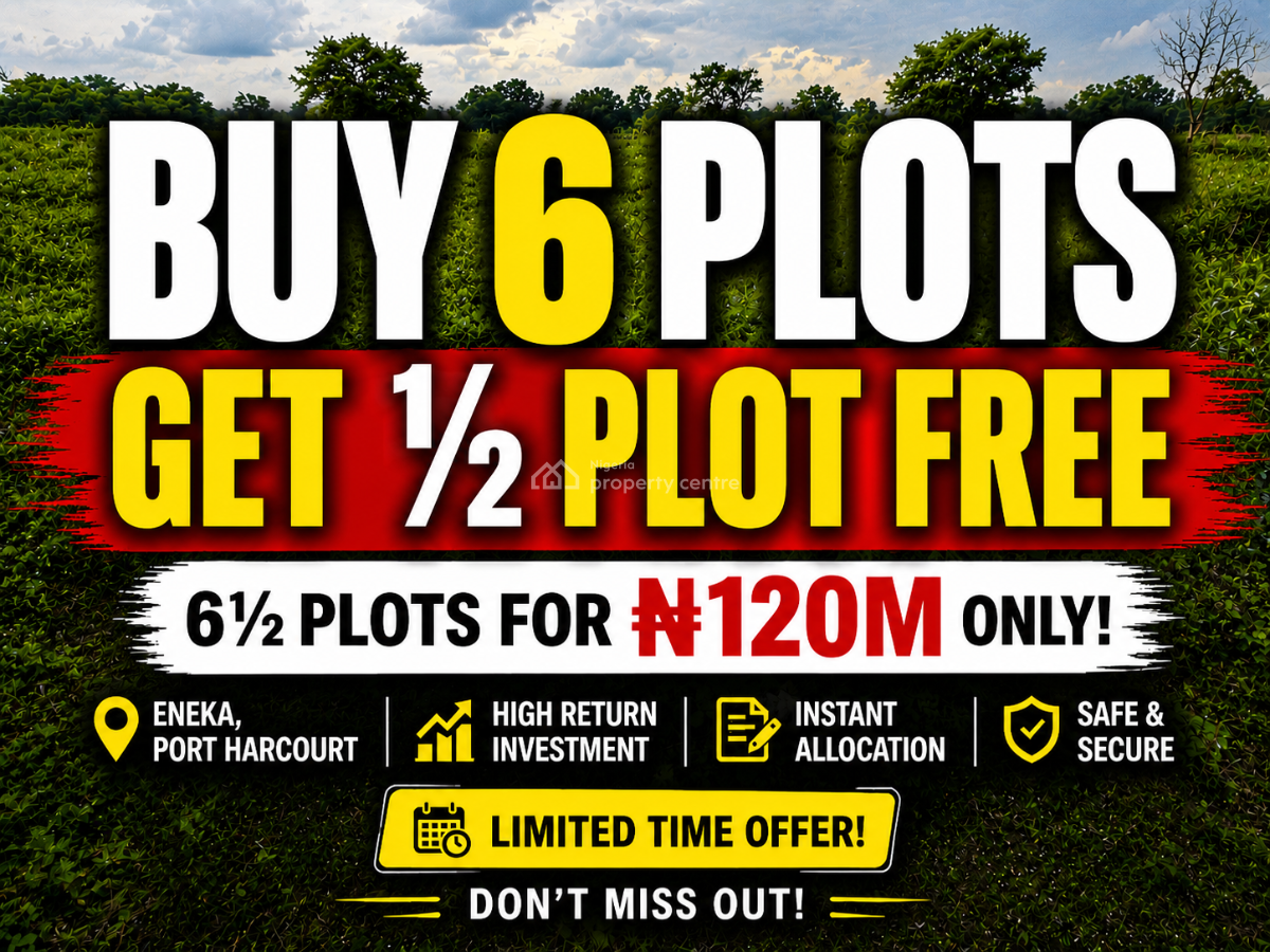 6 Full Plots + Extra Half Plot Free!!, Port Harcourt, Obio-akpor, Rivers, Residential Land for Sale
