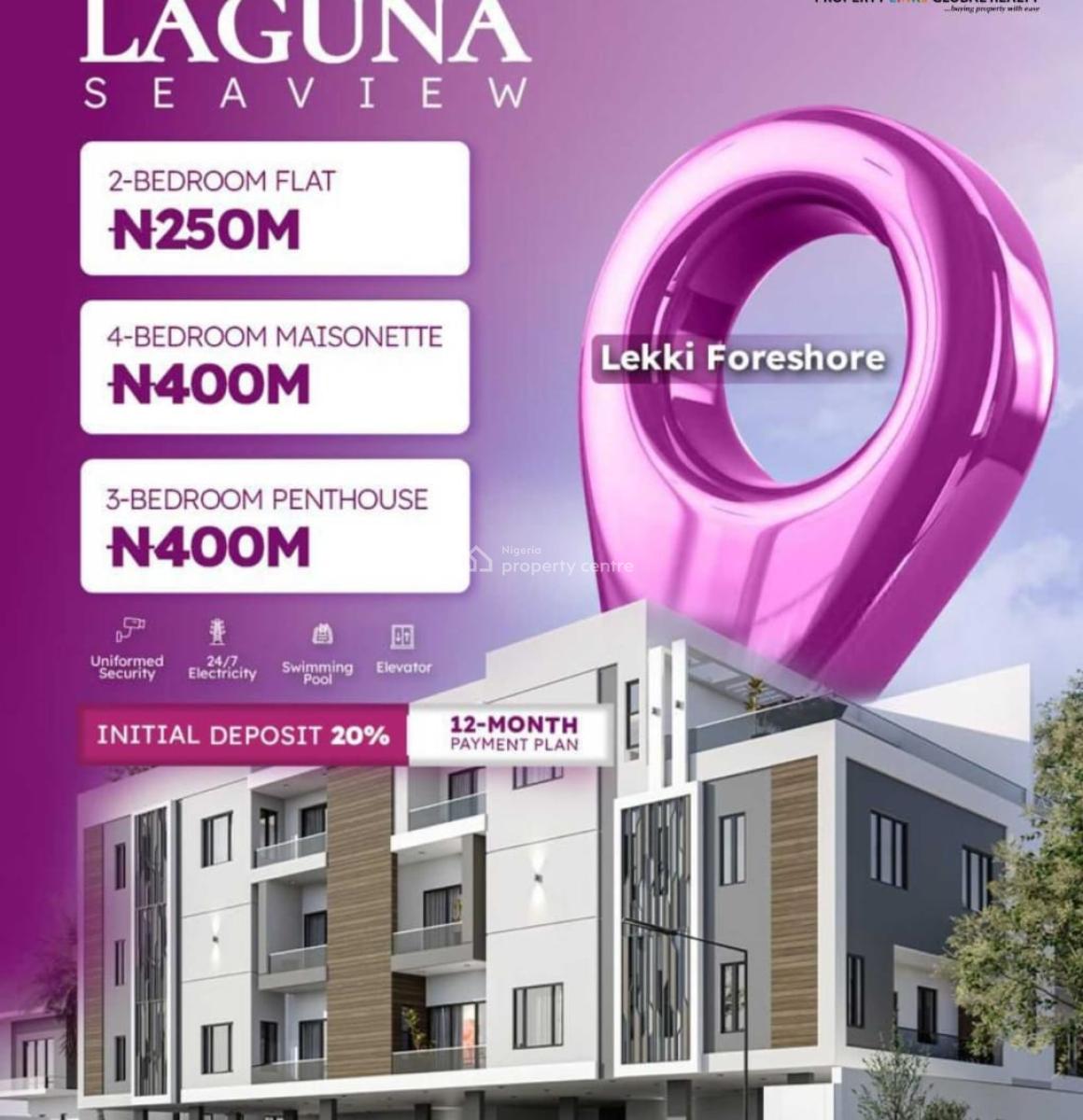Seaview Off Plan Luxury 4 Bedroom Maisonette Duplex with Bq, Seaview Located at  Orange Island, Lekki Phase 1, Lekki, Lagos, Terraced Duplex for Sale