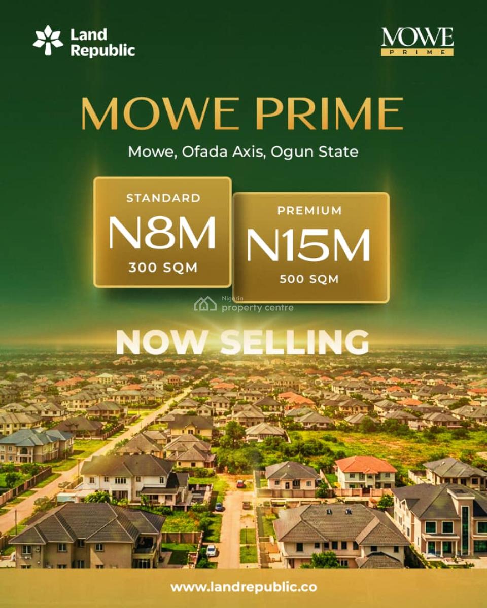 Residential Land in a Fast-growing Neighborhood - Perfect for Families, Mowe Prime, Mowe Ofada Axis, Mowe Ofada, Ogun, Residential Land for Sale