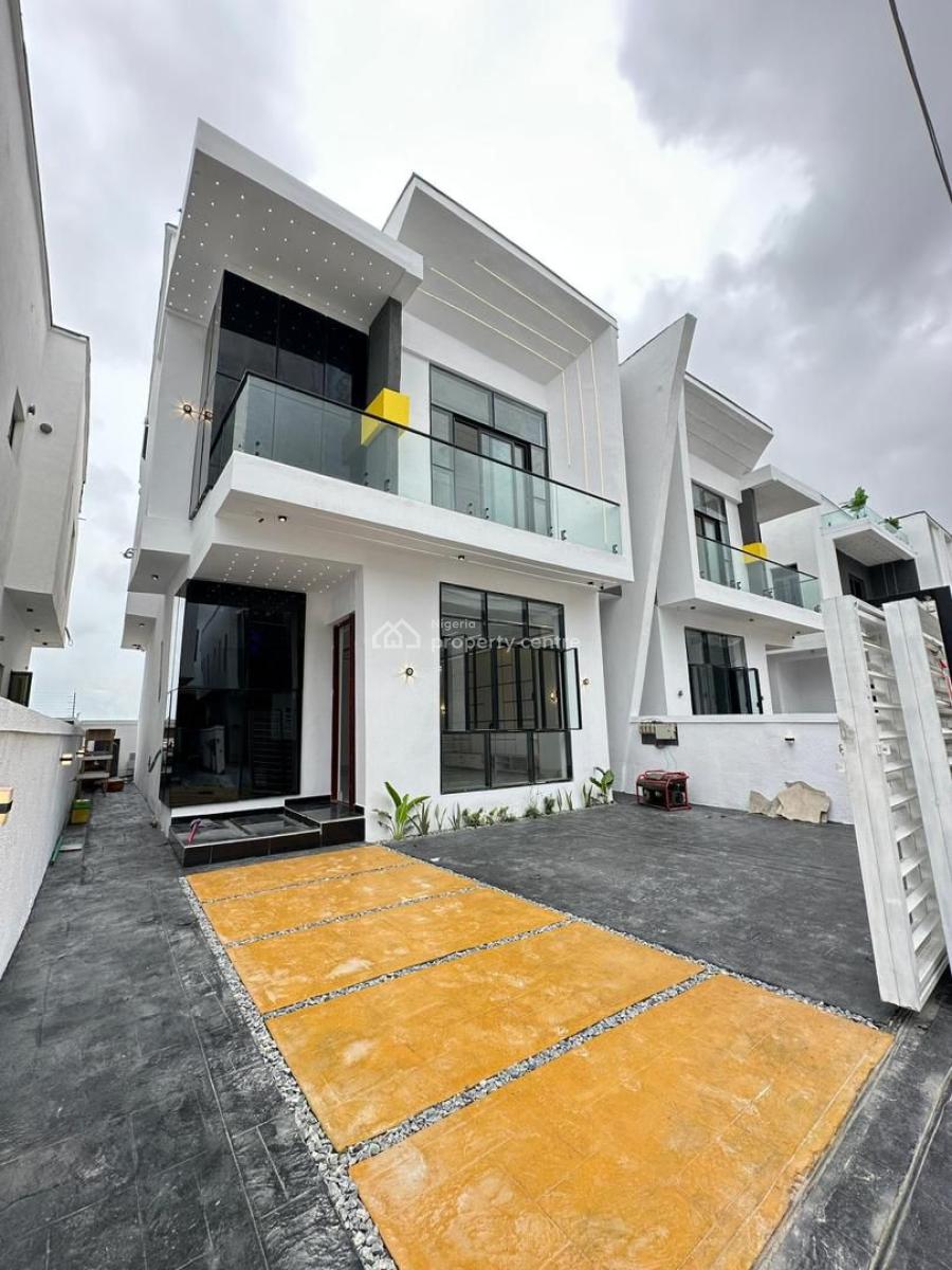 4 Bedroom Semi Detached Duplex with Tv Console Winery and Bq, Ajah, Lagos, Detached Duplex for Sale