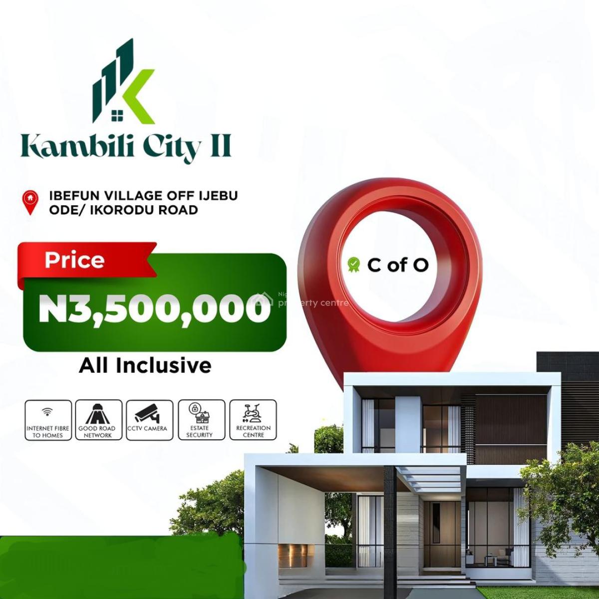 Prime Land with C of O, Ibefun Village, Off Ijebu-ode/ikorodu Road, Ijebu East, Ogun, Land for Sale