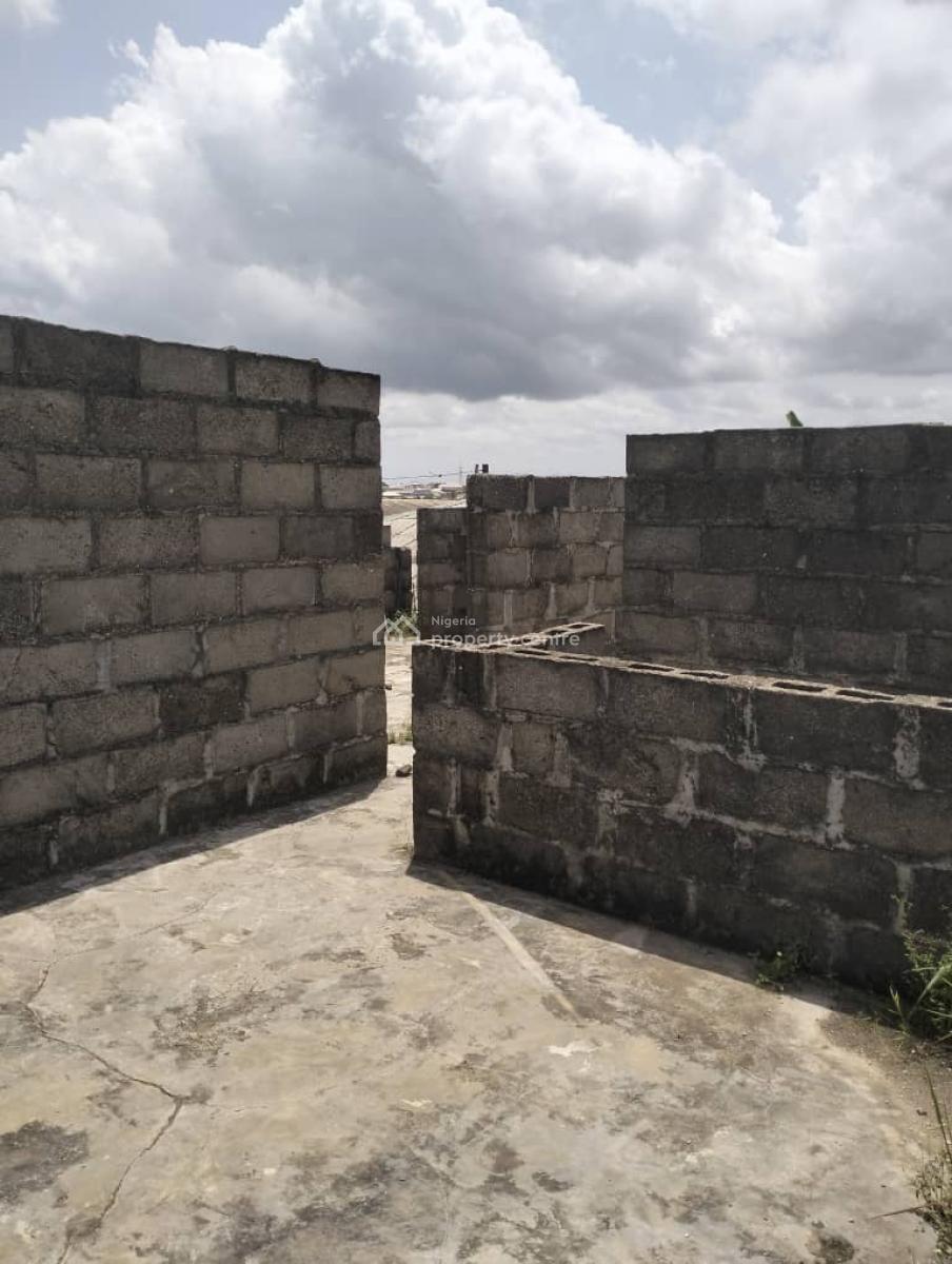 Solidly Built 4bedroom Decking Set Back on Full Plot of Land at Ishitu, Off Ishitu Road Egan Igando Lagos, Igando, Alimosho, Lagos, Block of Flats for Sale