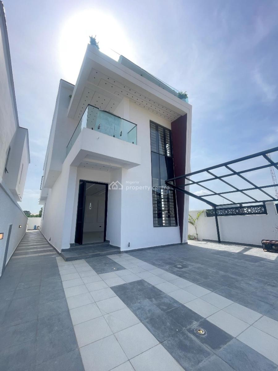 Elegant 5 Bedroom Fully Detached Duplex with Pool & Car Port, Sangotedo, Ajah, Lagos, Detached Duplex for Sale