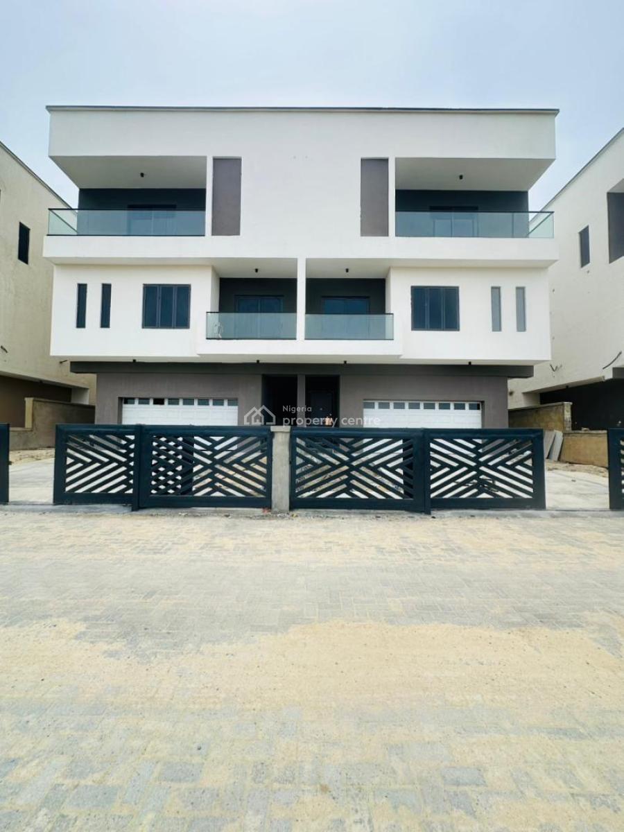 Unfurnished 4 Bedroom Semi Detached Duplex with Bq, Lekki Phase 1, Lekki, Lagos, Semi-detached Duplex for Sale