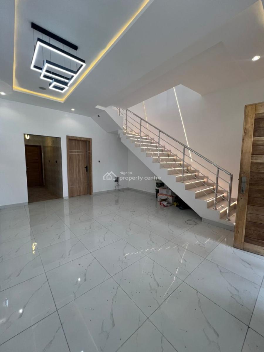 Exclusive 4 Bedroom Terrace Duplex with Inverter, Chevron, Lekki, Lagos, Terraced Duplex for Sale
