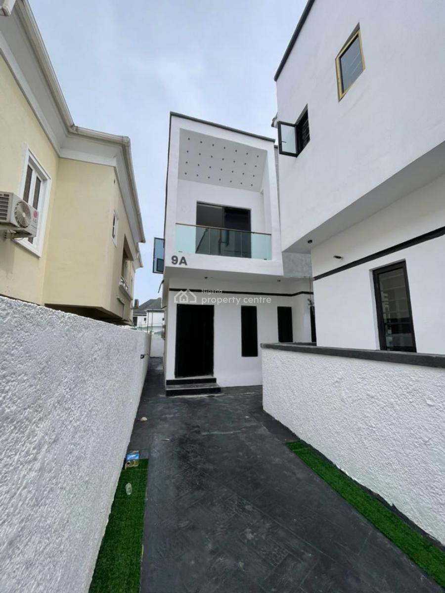 Contemporary 4 Bedroom Semi Detached Duplex with Bq, Chevron, Lekki, Lagos, Semi-detached Duplex for Sale