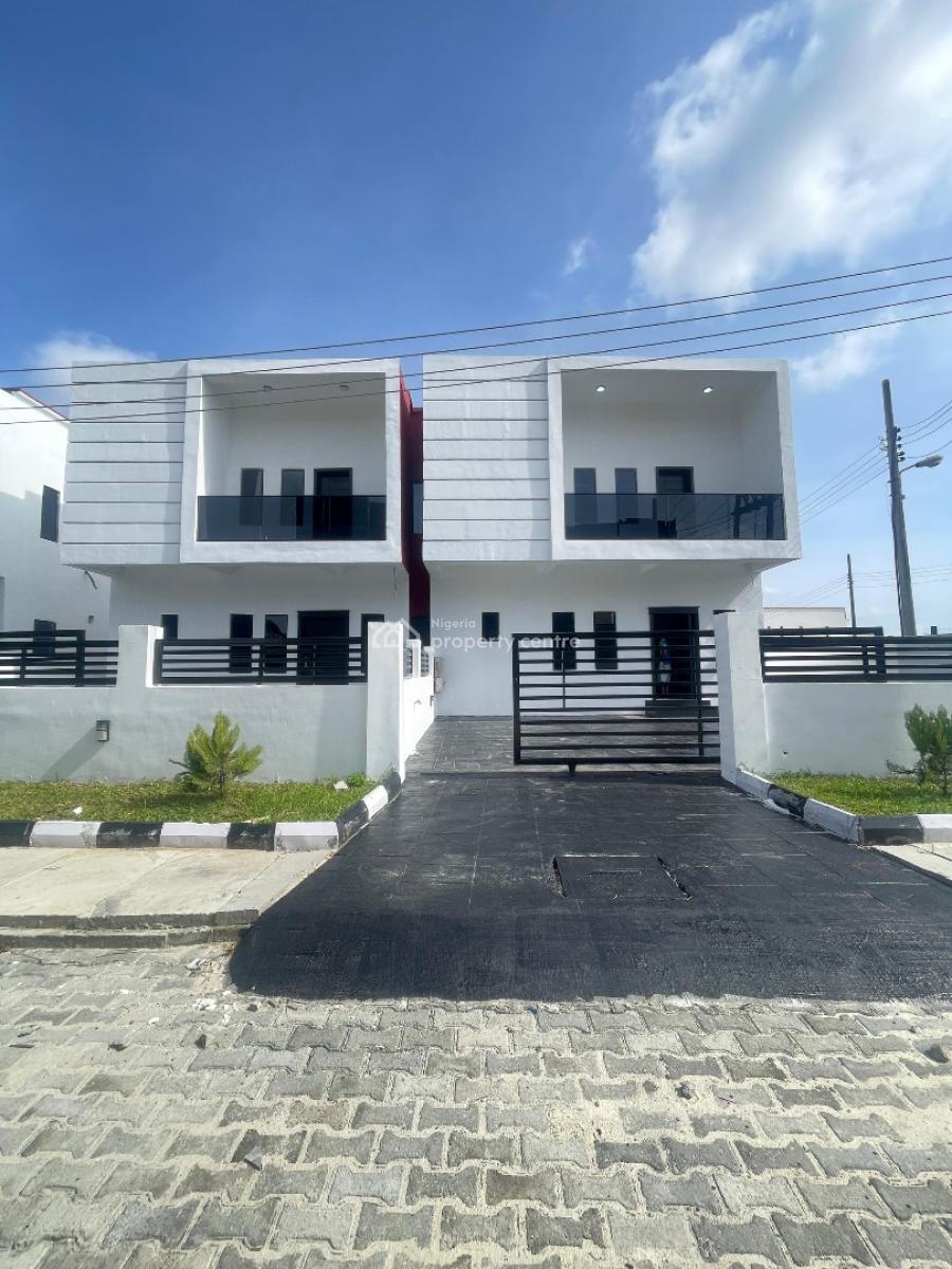 Elevated Family Living 4 Bedroom Semi-detached Duplex with Bq, Sangotedo, Ajah, Lagos, Semi-detached Duplex for Sale