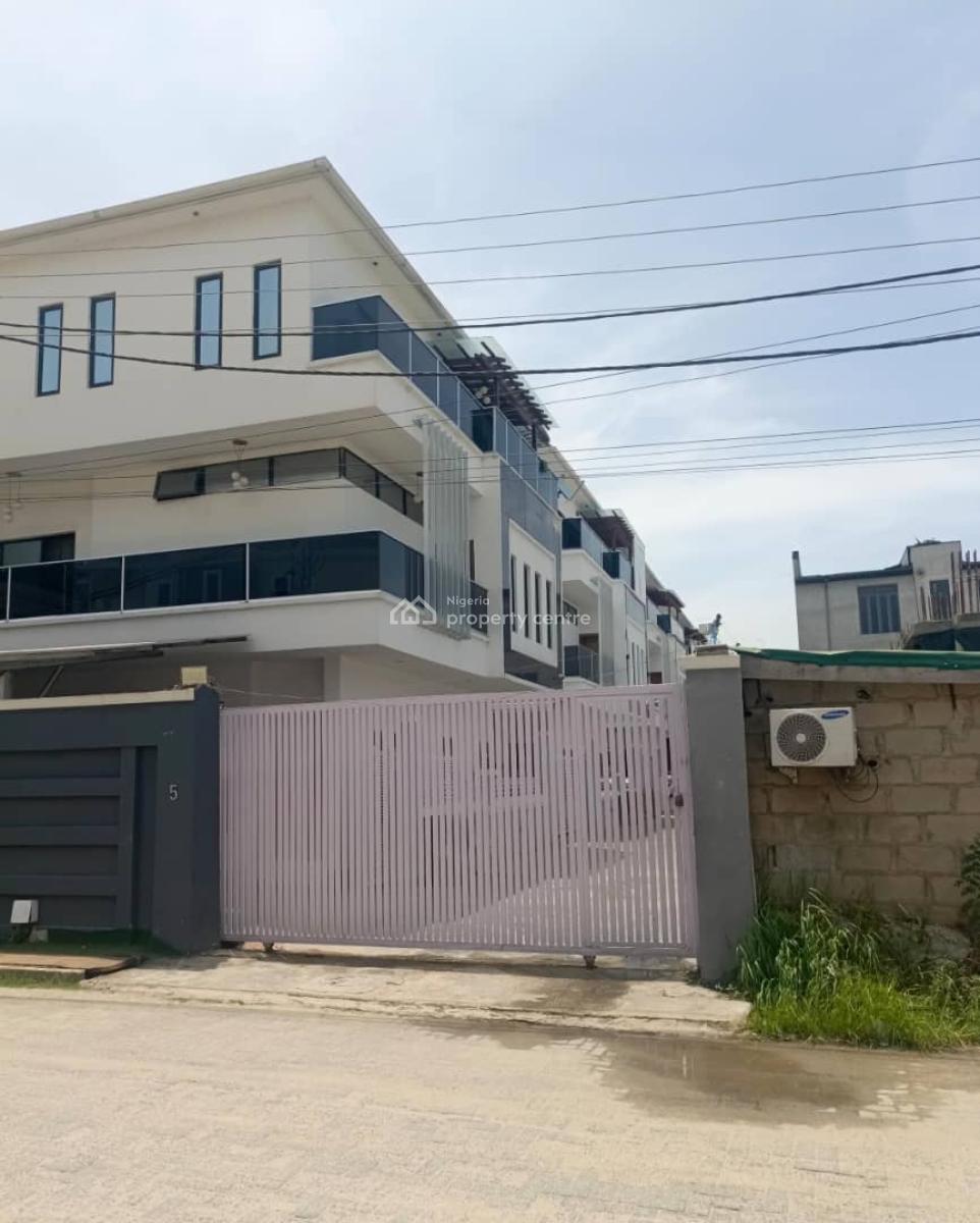Luxury Spacious 5 Bedroom Terrace with Bq, Ikate, Lekki, Lagos, Terraced Duplex for Rent