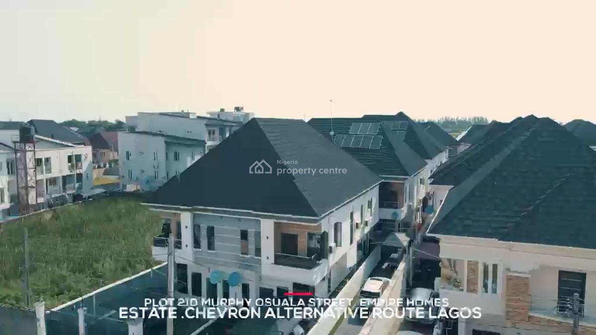 Fully Furnished 4 Bedroom Semi Detached Duplex with Sola Inverter, Chevron, Lekki, Lagos, Semi-detached Duplex for Rent