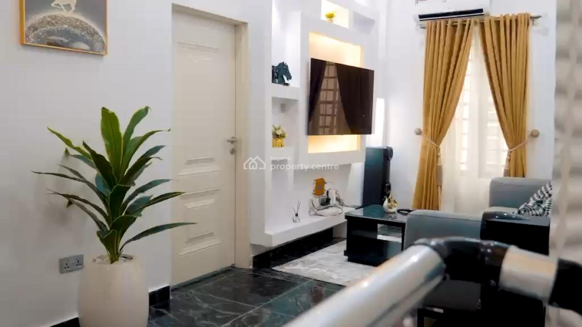 Fully Furnished 4 Bedroom Semi Detached Duplex with Sola Inverter, Chevron, Lekki, Lagos, Semi-detached Duplex for Rent