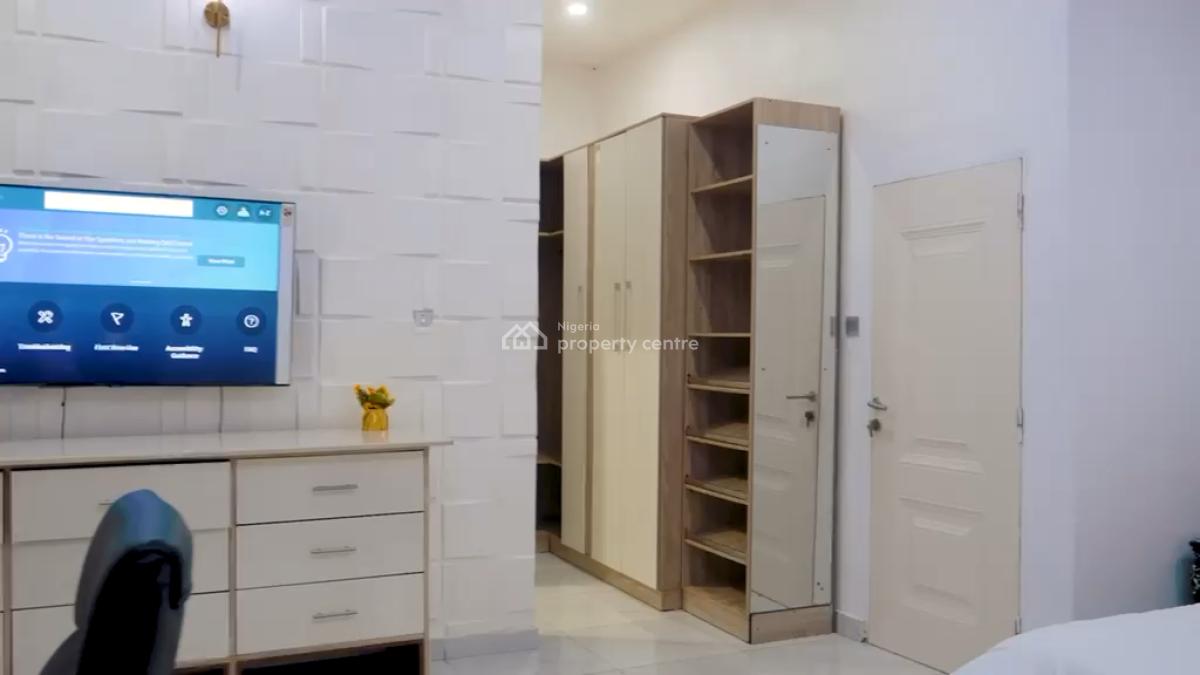 Fully Furnished 4 Bedroom Semi Detached Duplex with Sola Inverter, Chevron, Lekki, Lagos, Semi-detached Duplex for Rent