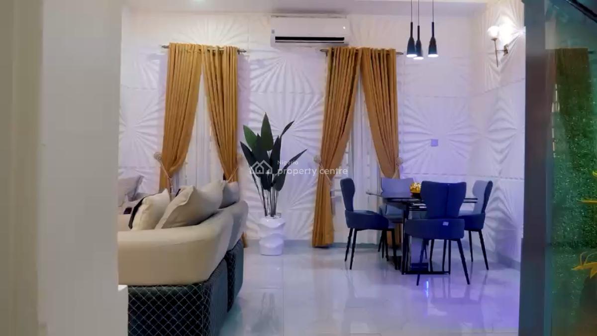 Fully Furnished 4 Bedroom Semi Detached Duplex with Sola Inverter, Chevron, Lekki, Lagos, Semi-detached Duplex for Rent