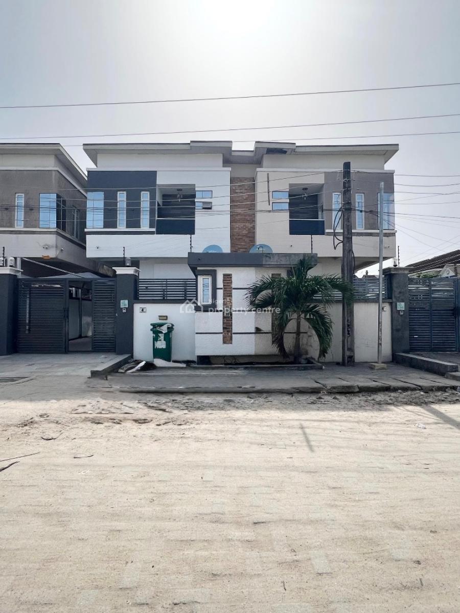 Luxury Self Compound 4 Bedroom Duplex with Bq & Security House, Spg, Ologolo, Lekki, Lagos, Semi-detached Duplex for Rent
