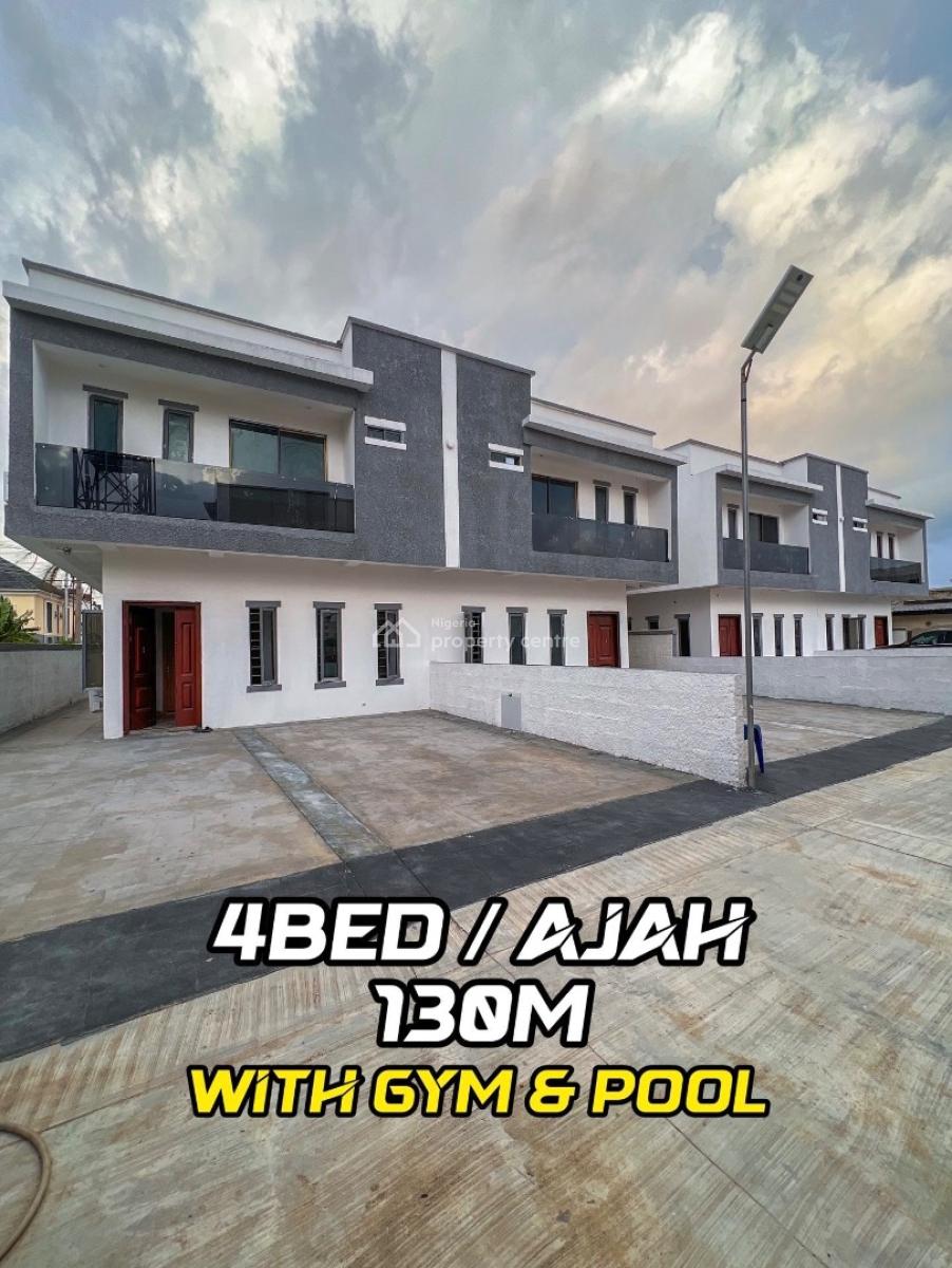 4 Bedroom Semi Detached Duplex with Pool and Gym, Abraham Adesanya, Ajah, Lagos, Semi-detached Duplex for Sale