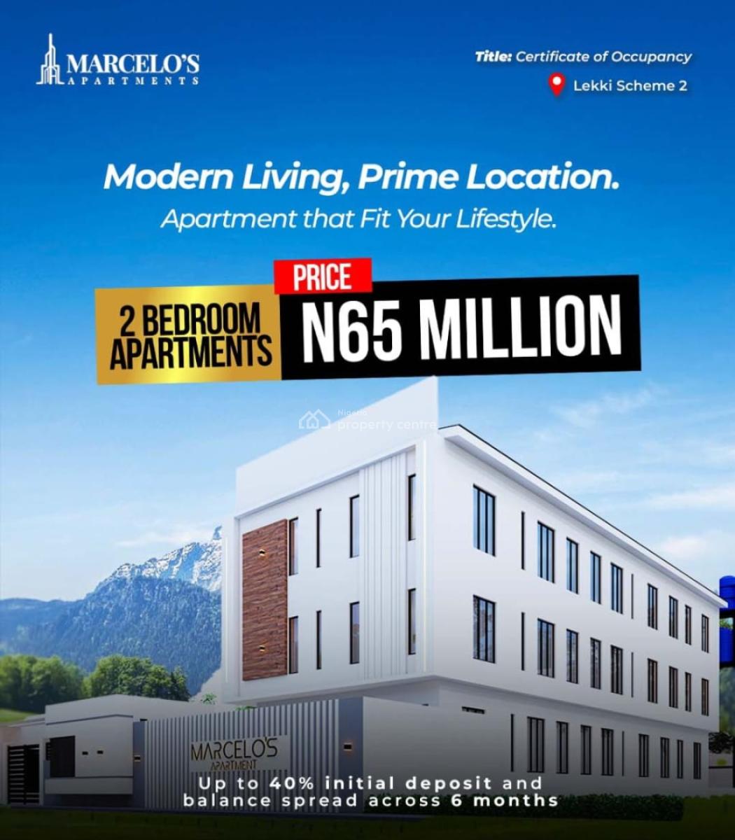 Luxury 2 Bedroom Apartment Along Ogombo Road, Marcelos Apartments with Flexible Payment Plans, Ajah, Lagos, Flat / Apartment for Sale