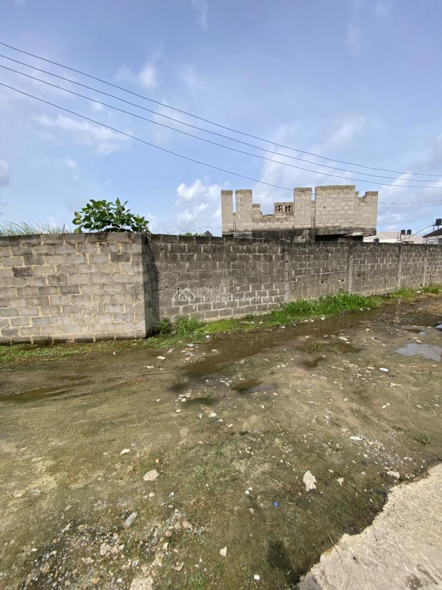 Fenced Full Plot of Land, By Back of Skymall Supermarket Before Shop Rite, Sangotedo, Ajah, Lagos, Residential Land for Sale