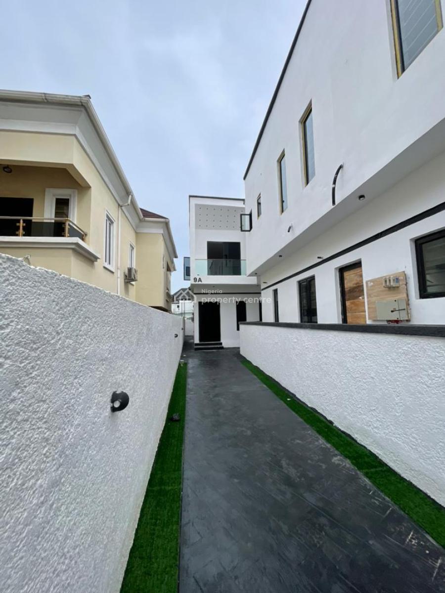 Lovely 4 Bedroom Semi Detached Duplex with a Room Bq, Chevron, Lekki, Lagos, Semi-detached Duplex for Sale