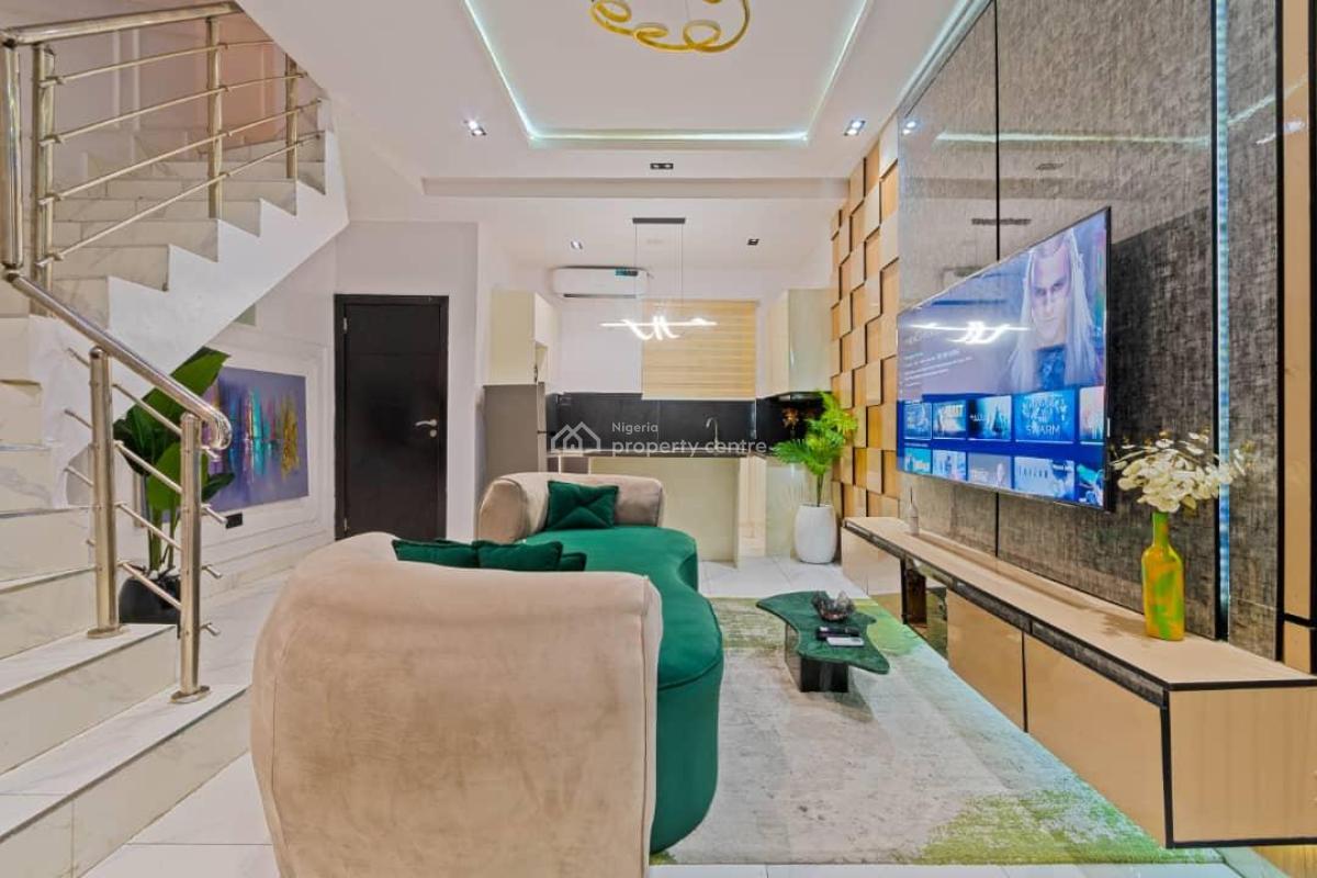 Luxury Furnished & Serviced 1-bedroom Maisonette., No. 3c General Ogomudia Road., Lekki, Lagos, Flat / Apartment for Rent