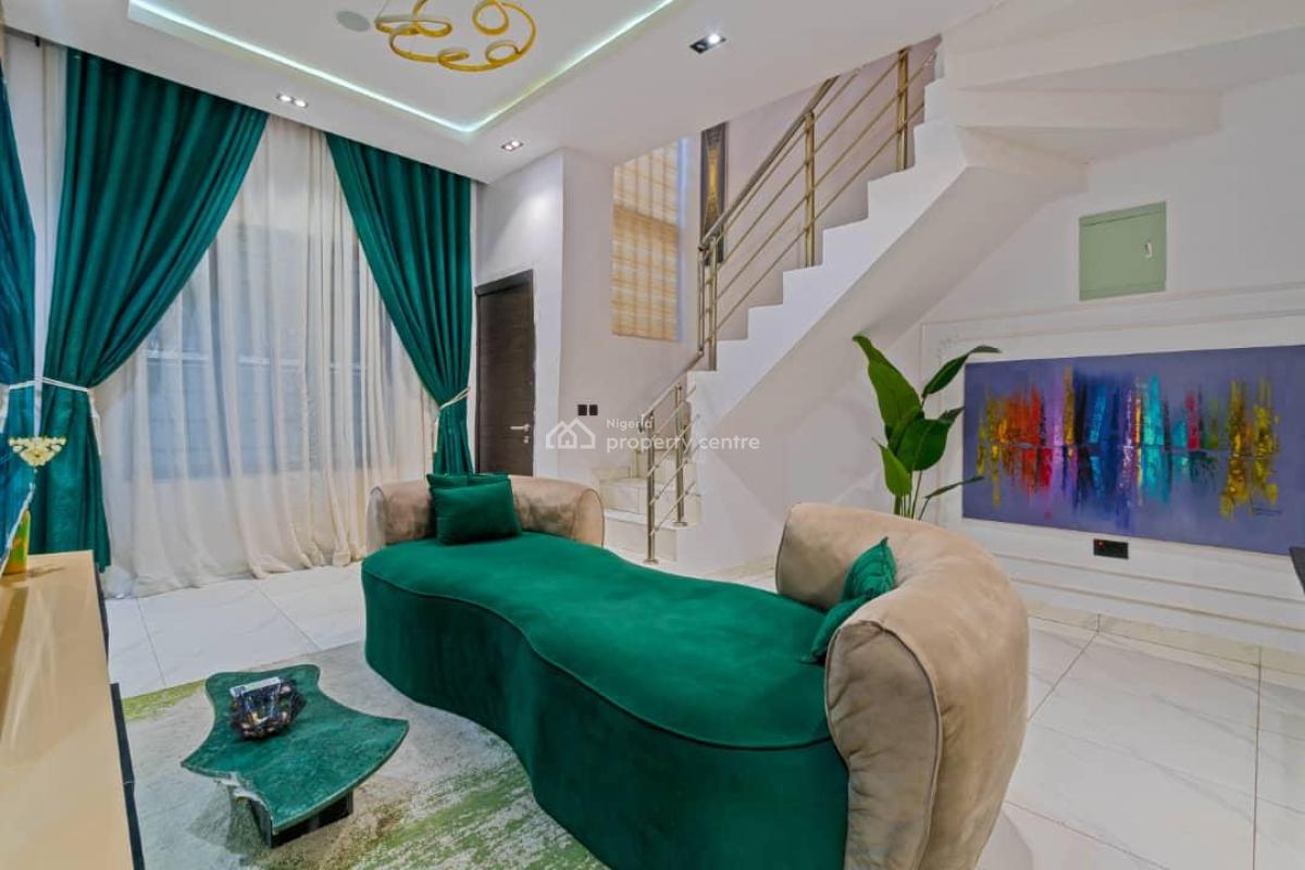 Luxury Furnished & Serviced 1-bedroom Maisonette., No. 3c General Ogomudia Road., Lekki, Lagos, Flat / Apartment for Rent