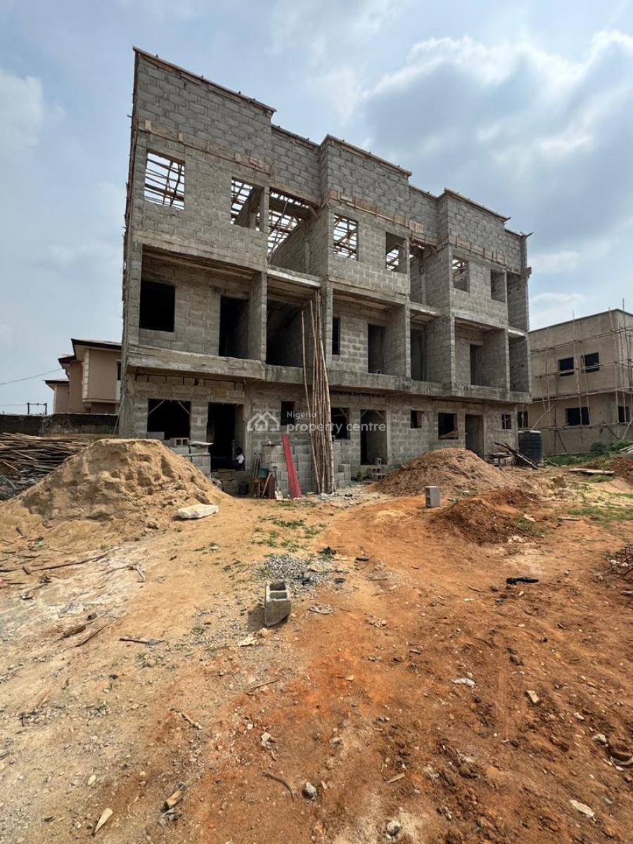 Smart 3 Bed Terrace Duplex with Bq, Off College Road, Ogba, Ikeja, Lagos, Terraced Duplex for Sale