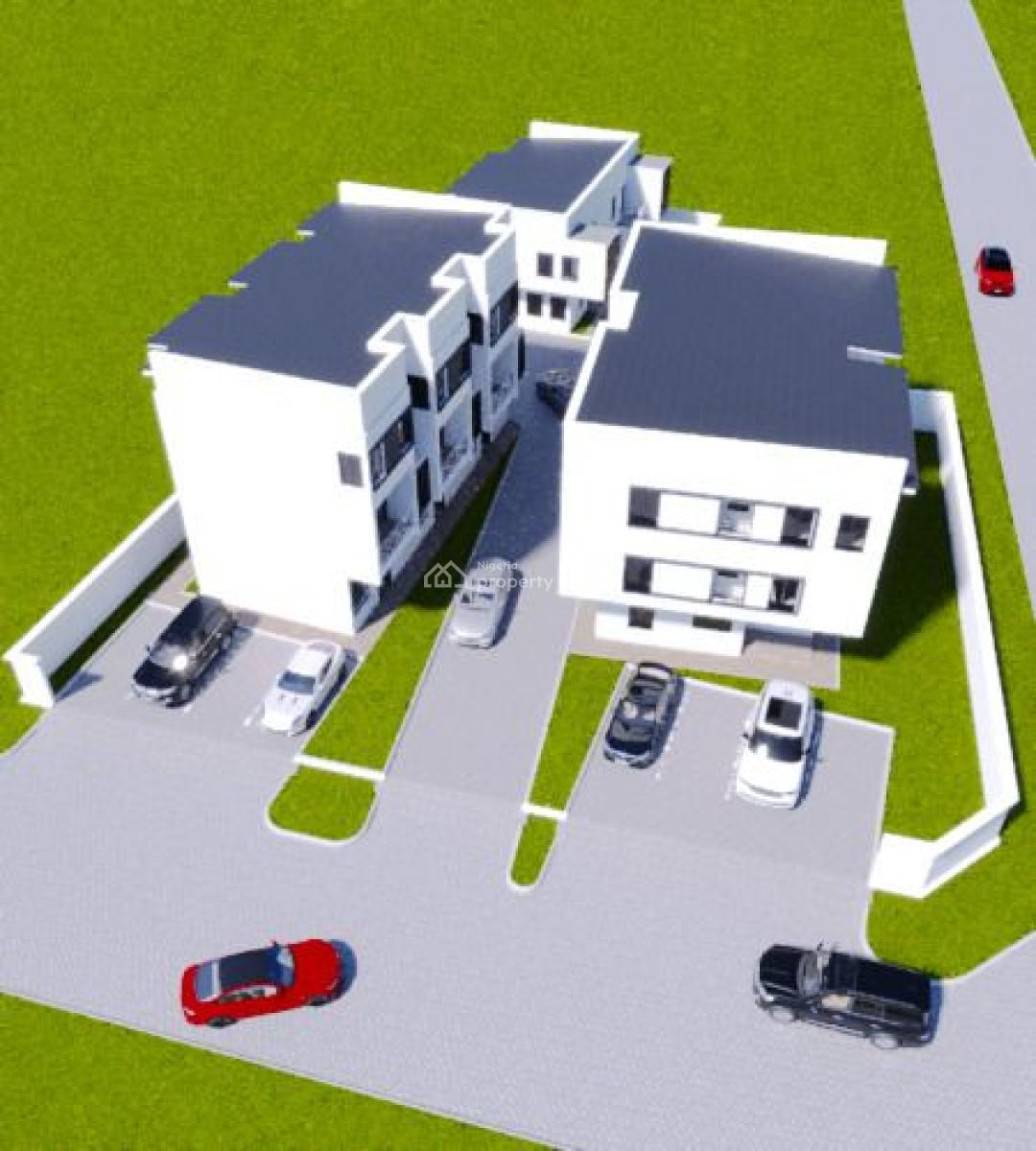 Smart 3 Bed Terrace Duplex with Bq, Off College Road, Ogba, Ikeja, Lagos, Terraced Duplex for Sale