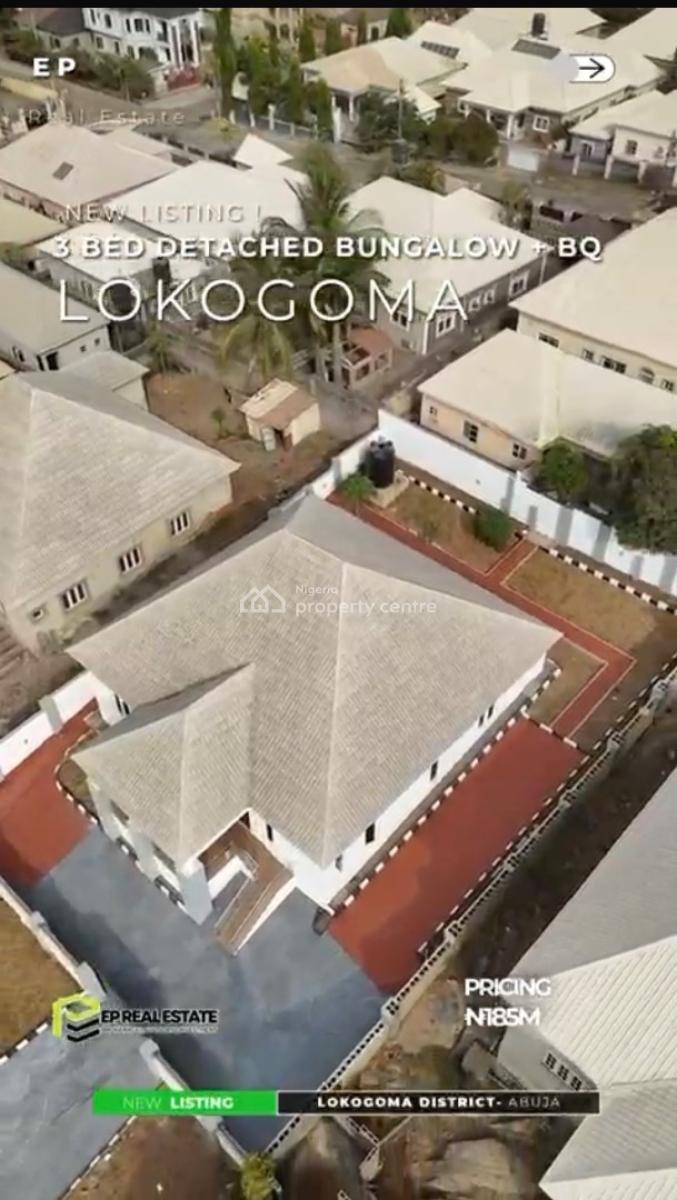 3 Bedroom Bungalow with Bq at Lokogoma, Lokogoma District, Abuja, Detached Bungalow for Sale