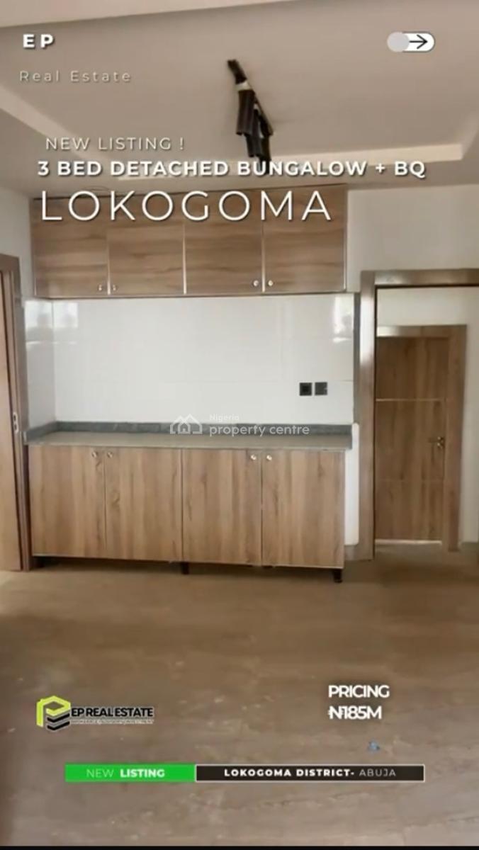 3 Bedroom Bungalow with Bq at Lokogoma, Lokogoma District, Abuja, Detached Bungalow for Sale