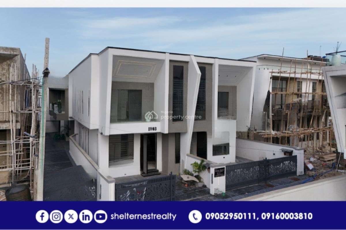 Charming 4 Bedroom Semi- Detached Duplex with Boys Quarter, Ikota, Lekki, Lagos, Semi-detached Duplex for Sale